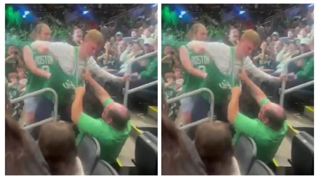 Danny DeVito lookalike beaten up after Celtics vs Mavs match.